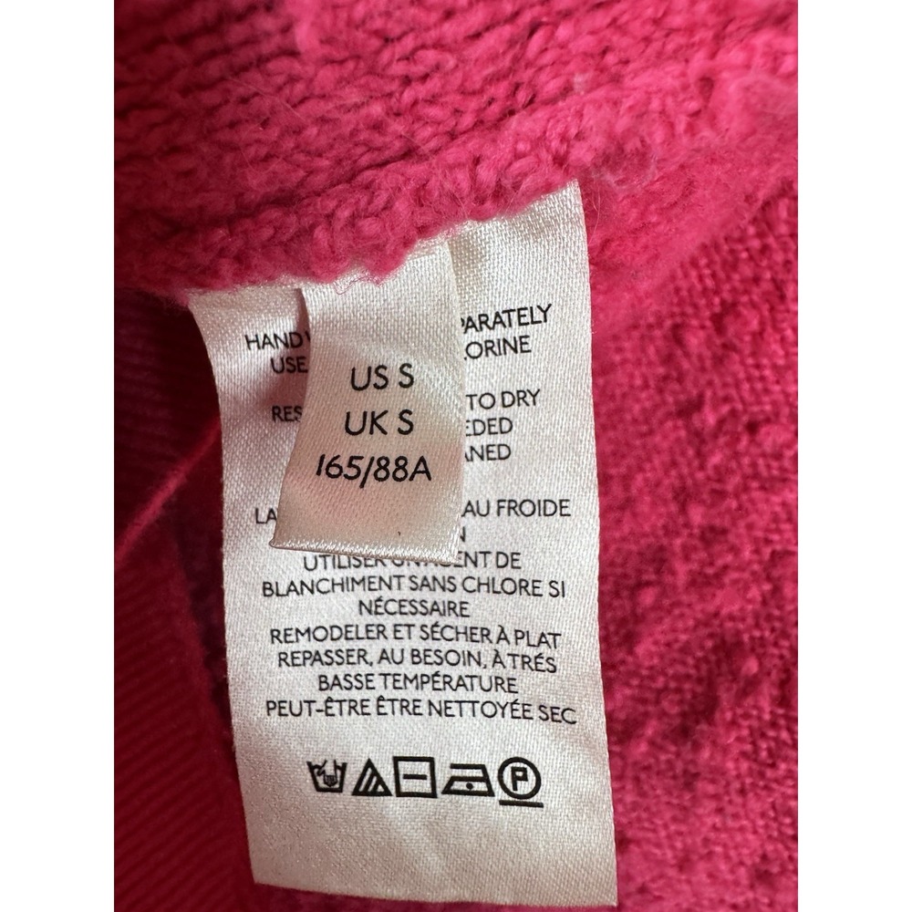 FREE PEOPLE Found My Friend Sweater Boucle Knit Rock Candy Pink Women's S Barbie - Picture 7 of 8